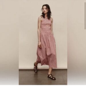 ZARA GINGHAM MIDI DRESS